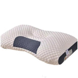 Adult knitted orthopedic pillow, antibacterial cotton neck pad, sleep aid, wear-resistant, ergonomic, contour support