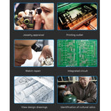 Magnifying 10X 15X 20X 25X 2LED Light Lamp Head Loupe Jeweler Headband Magnifier Eye Glasses Optical Glass Tool Repair