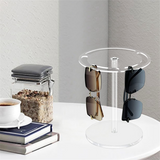 Sunglasses Holder Organizer with 360 Rotating, Acrylic Eyeglasses Storage Rack, Eyewear Display for Stand, 2 Pack