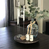Candle Holders Set Of 3 Taper Candles, Decorative Candlestick Holder For Wedding, Dining, Party