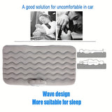 Multi functional PVC SUV travel air cushion car bed with flocking design