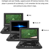 9.8Inch 16:9 Widescreen player 270° LCD Screen Home Car TV DVD Player Portable VCD Compact Disc MP3 Viewer Game Function