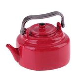 1/12 Miniature Dollhouse Japanese Enamel Kettle Simulation Furniture Accessories for Doll House Decoration