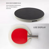 Table Tennis Racket Assembled hine Rotatable DIY Tool Cutting Platform Ping Pong Rubber Accessories,1Set