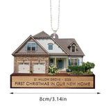Tree Pendant New Home Ornament House Warming Keepsake Versatile Festive Acrylic Christmas Decorations
