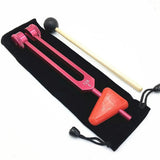 Multifunctional Aluminum Alloy Sound Healing Therapy Medical Healthy Care Test Tuning Fork C128HZ With Wood Hammer