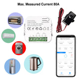 Tuya ZigBee Energy Switch Multifunction Voltage Current Meter APP Real-time Statistics with Power Setting Function
