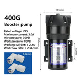 24V 400G Booster RO Reverse Osmosis Household Kitchen Filtration Purifier Accessories Diaphragm Water Pump