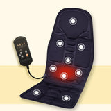 Home Office Full-Body Cushion. Back Neck Chair Massage Relaxation Car Seat. Heat Vibrate Mattress