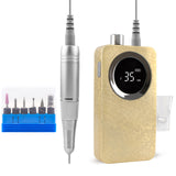 35000RPM Nail Drilling Machine Gradient Color Portable Nail Polisher Sander Electric Nail File Rechargeable Manicure Drill