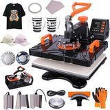8 In 1 Combo Heat Press Magic Mug Sublimation T-Shirt Printing hine Price P8100-8