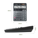 Desktop 14 Digit Large Solar Power LCD Display Big Button Calculator 112 Steps Check and Correct Function for Office