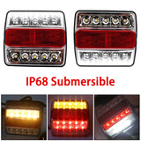 Car Submersible Trailer Lights Kit Boat Marker Universal Steering Tail Light Truck Waterproof brake light