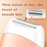Mini Design Fast Filling Without Skin Damage Body Hair Remover Kemei Km-3213 Usb Charging Waterproof Body Razor Epilator
