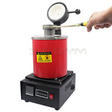 Metal Melting Furnace with LED Display Screen Jewelry Making Tools for Precious Metals Gold Silver Tin Aluminum Crucible 1/2/3KG