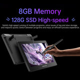 BOSTO X5 Graphics Tablet 15.6 Inch IPS LCD Screen 8+128GB Digital Art Drawing Pad 16K Pressure Level for Windows 10/11