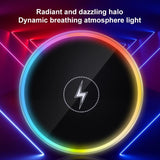 Bright Ambient 15w Magnetic Wireless Car Charger Phone Holder with Hands-free Mount for Fast