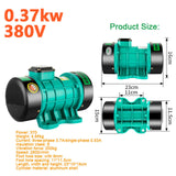 250W/370W/550W 220/380V Attached Plate Vibrator Single 3 Phase Cement Concrete Vibration Motor