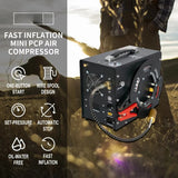300bar 4500psi Fast Iation 12V Power Converter No Oil Hunting Snorkeg PCP Paintball Air Compressor For Gas Bottle
