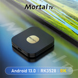 2024 Montal T2 Android 13 Smart TV RK3528 Support 8K Video Decoding HD10 WiFi6 2.4G/5G Voice Remote Control Set Top Box