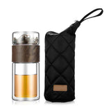 200ml Holder Glass Double Layer Cup Infuser Tumbler Drinkware Water Bottle With Tea Filter