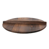 Natural Wooden Pot Cover Pan Lid With Large Handle Anti-Hot Anti-Spillover Hypotenuse Cover Wok Wooden Pan Lid Cookware Parts