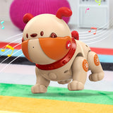 AI Intelligent Voice Dog Touch Sensing Recording And Repeating Remote Control Machine Dog Early Education Puzzle Electric Toys