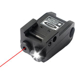 USB Rechargeable Tactical LED Weapon Gun Light Red Dot Laser Sight Combo 350LM Pistol Flashlight For 20mm Picatinny Rail Mount