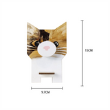 2PCS WOOD Puzzle Eyeglass Holder Sunglass Display Stand Home Office Desktop Animal Holiday Decoration Gift B