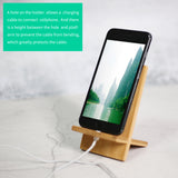 Wooden Cell Tablet Phone Dock Cradle Holder Stand Compatible with iOS & All Android Smartphone Accessories
