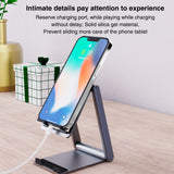Desk Phone Holder Stand Cell Phone Dock Stand Dual Folding Cell Phone Stand  Phone Holder Cradle Dock