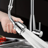 Flexible accessories for faucet leek dispenser, 360 ° kitchen sink aerator expander, 2 flow modes, water-saving and impermeable, 1 unit