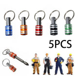 Keychain Connecting Rod Set 1/4 Inch Hex Handle Screwdriver Bit Bracket Sleeve Connecting Rod Durable Long Service Life