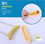 1Pair Portable Children Aluminum Underarm Thicken Detachable Small Soft Comfortable Aluminium Alloy Crutches