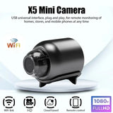 HD 1080P X5 Mini WiFi Ca era IR Night Vision Motion Detection Wide Angle IP Cameras Home Security Camcorders 2.4G WIFI