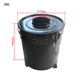 Woodworking with wheel/viewable window dust collector barrel 50L Cyclone Dust Collector ash bucket