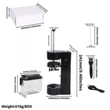 2 in Electric Herb Tobacco Grinder Filg hine with 1 1/4 &King Size Tube Aluminium Alloy Cigarette Maker Accesoires