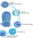 1Pair Detachable Control Restraint Glove High-Quality Medical Hand Mitts Hospital Devices Prevent Scratch Dementia Patient