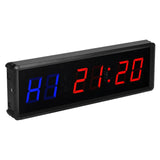 Portable LED Workout Remote Control Fiess Timer Multifunctional Wall Clock for Gym and Outdoor Sport