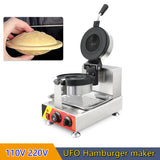 110V 220V Shape Rotate Ice Cream Waffle Hamburger Bread Hot hine Gelato Panini Press Brioche UFO Burger Maker