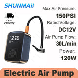 150PSI Wireless Car Air Pump Compressor Portable Electric Tire Iator for Motorcycle Bicycle Boat AUTO Tyre Balls Iatable