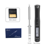 T85 Smart Soldering Iron PD9-20V DC12-24V 96W Fast Heating OLED Display Type-C Interface Best for Electronics DIY
