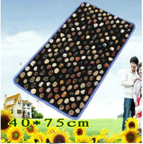 Natural massager white hemp foundation stone cobblestone gravel road walking foot massage cushion carpet finger board