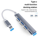 USB-c one to four computer splitter Type-c hub expansion dock USB 3.0 suitable for mobile phones and laptops