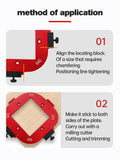 Trimming hine Cutting Fillet R-angle Arc Template for Woodworking Electric Router Slotting Wardrobe Woodboard Tools
