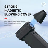 X3 Mini Violent 130000RPM Powerful Blower LED Turbo Jet Fan 52+M/S High Speed Brushless Motor for Keyboard Car Cleaner
