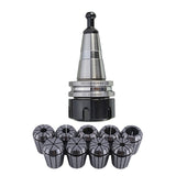 1X ISO30 Balance Chuck G2.5 24000Rpm CNC Toolholder & 9Pcs ER32 Spring Collet Set 2/4/6/8/10/12/16/18/20Mm