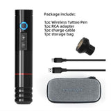 2022 New Arrival Wireless Tattoo Machine Pen Swiss Motor Strong Quiet Fast Charging Battery 1950mA/h Free Shipping