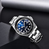 New PAGRNE DESIGN  Men Mechanical Watches Stainless Steel Sapphire Glass Automatic Watch 100m Waterproof Sports & Leisure Clock