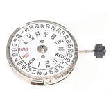 Double Calendar Crown At 3 Mechanical for MIYOTA 8205 Watch Movement Repair Parts(Sier)